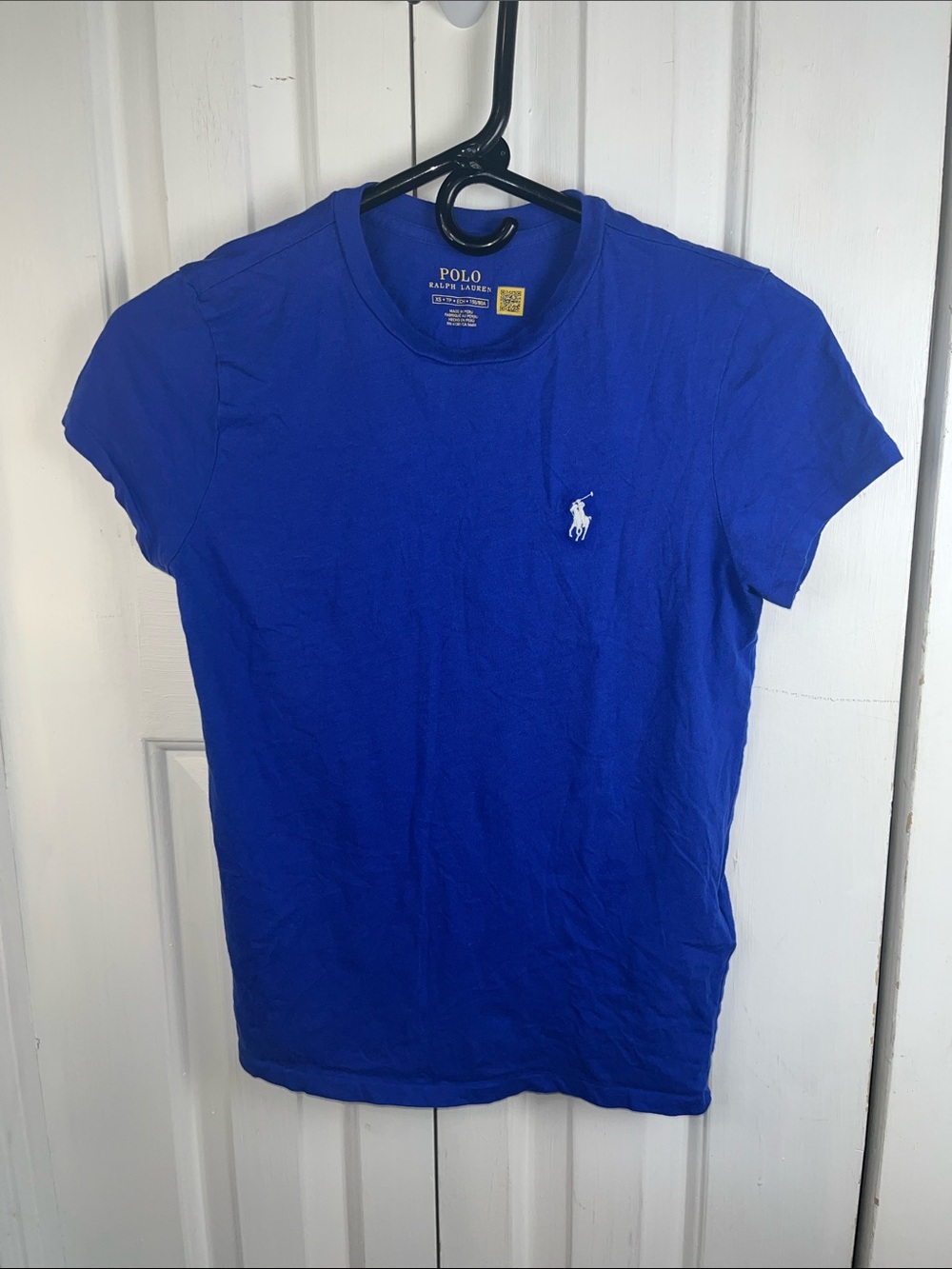 XS Polo by Ralph Lauren Short Sleeve Crewneck Tee in Bright Blue